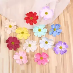 DIY 7 см имитация цветов цвет каллиопсис искусственный цветок голова сырой шелк цветок одежда аксессуар, шляпа аксессуары для обуви домашний