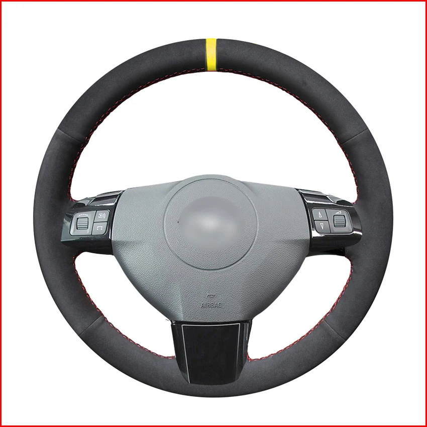 Black-PU-Artificial-Leather-Hand-Sew-Car-Steering-Wheel-Cover-for-Opel-Astra-H-2004-2009-1
