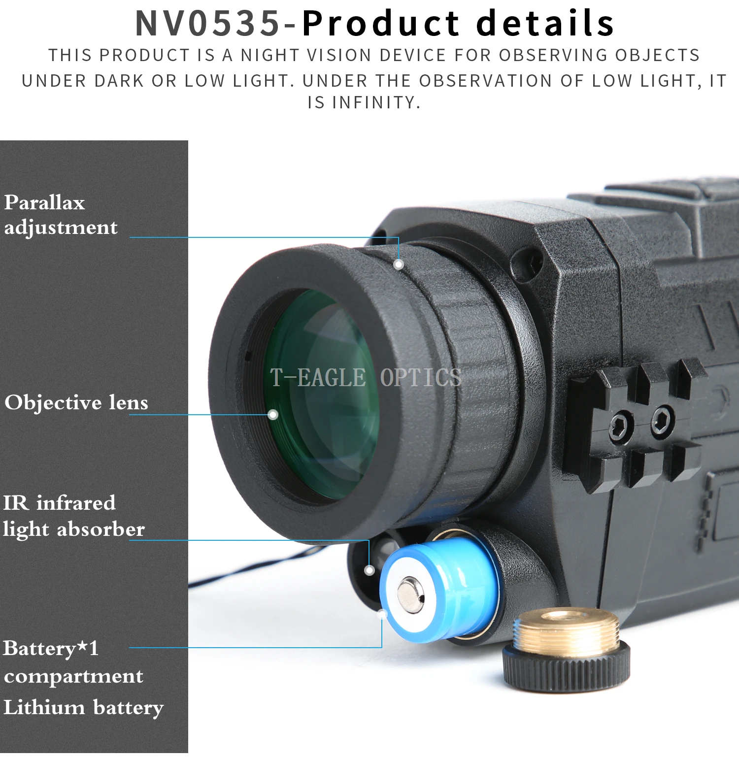 5X35 монокуляр ночного видения инфракрасная камера ночного видения военный цифровой Монокуляр телескоп ночной охоты навигационное устройство