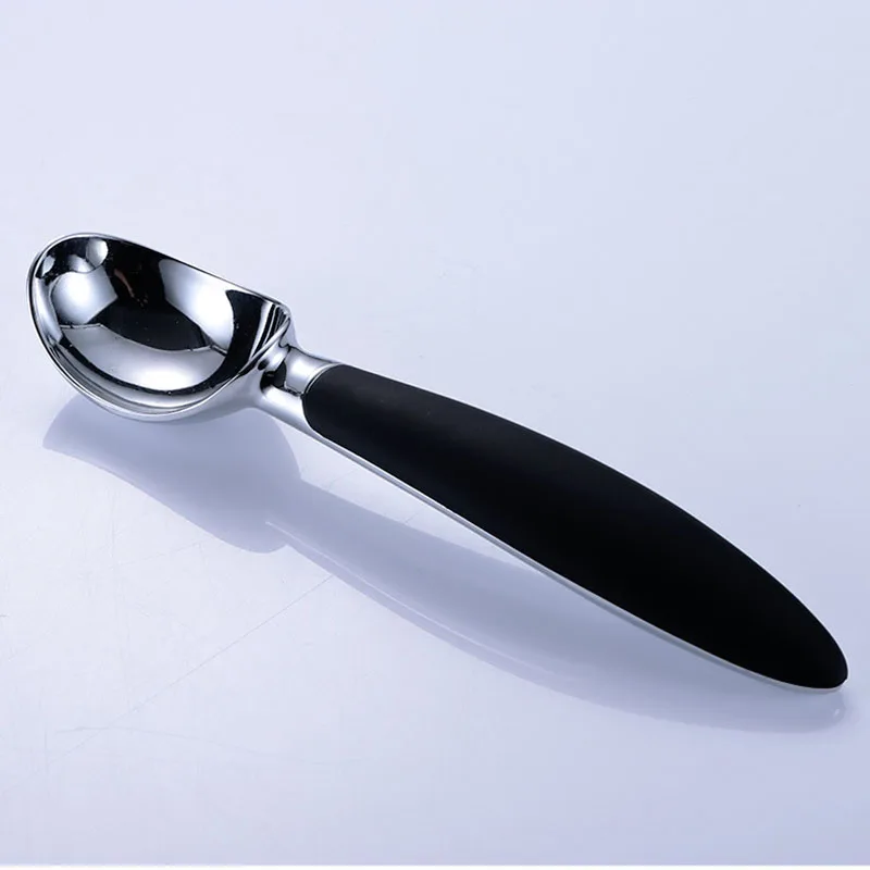 Ice Cream Bowl Spoon Set Stainless Steel Ice Cream Watermelon Yogurt Jelly Cake Dessert Mashed Potatoes Durable Anti-slip Spoon Kitchen Accessories