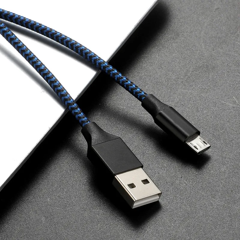 Нейлоновый usb-кабель для зарядки для iPhone X XS MAX XR 8 Micro usb type-C Android Phone Charge Line для Xiaomi huawei