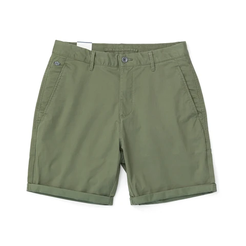 2022 summer new  Enzyme Washed shorts men classical knee length solid color pants high quality plus size shorts SJ130359