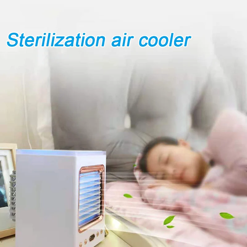Portable Air Conditioner with Colorful LED Light Cooler Humidifier Personal Fan for Room Office | Обустройство дома