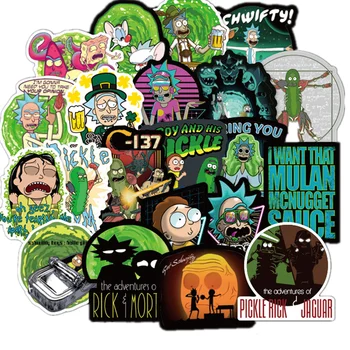 100 Pcs American Drama Rick and Morty Stickers