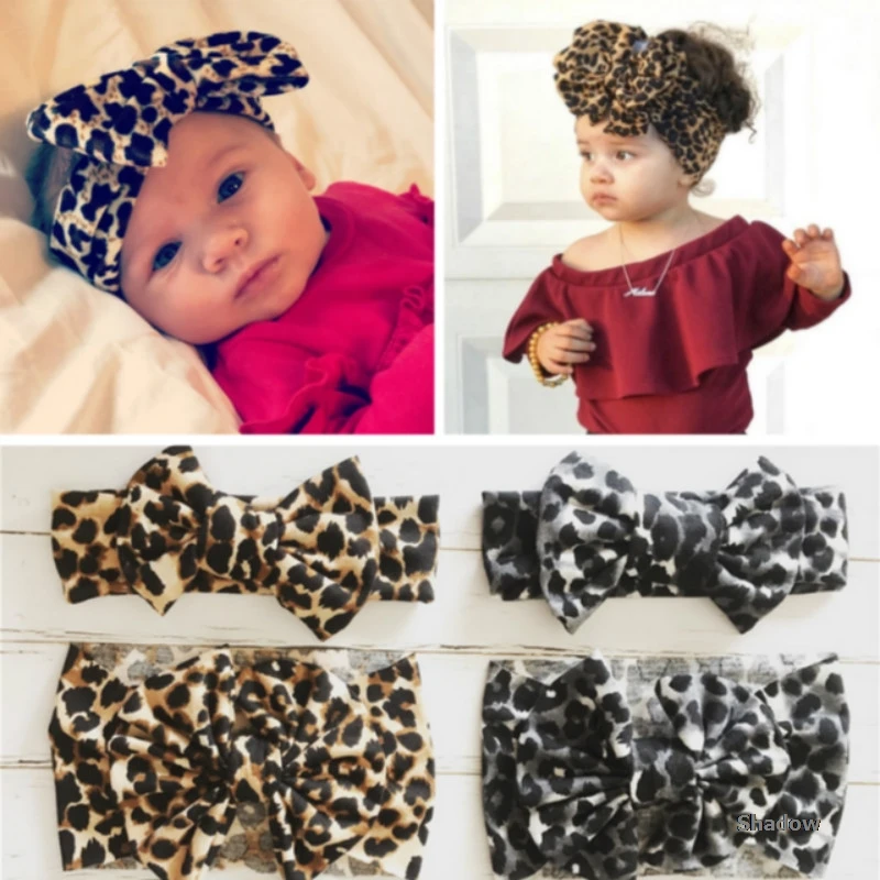 leopard print baby headband