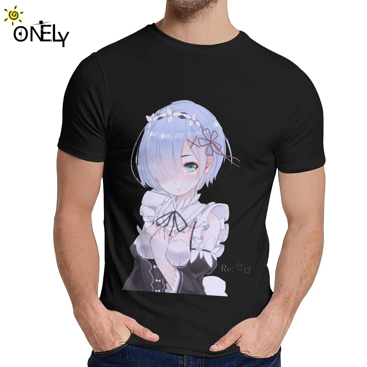 Streetwear Re Zero Kara Anime T shirt Unisex Hipster 100% Cotton Camiseta Fashion Crewneck | Мужская одежда