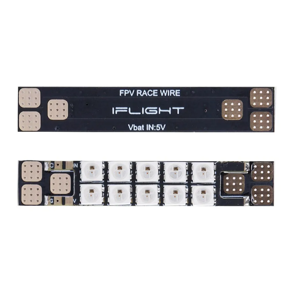 IFlight 40A PDB w светодиодный щит 10 шт. 3535 RGB многоцветный светодиодный гоночный провод 5 в постоянного тока для FPV RC Frame Drone палочки для еды