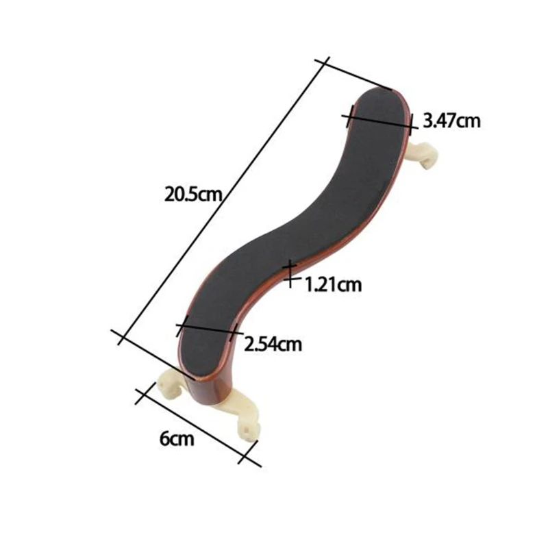 Pro деревянная скрипка плечевая подставка для 3/4 4/4 Скрипка с чистящей тканью