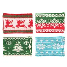 С Рождеством вязаная кружка кофейная чайная чашка рукав грелка Держатель рождественские украшения стола теплоизоляция кружка чашки крышки