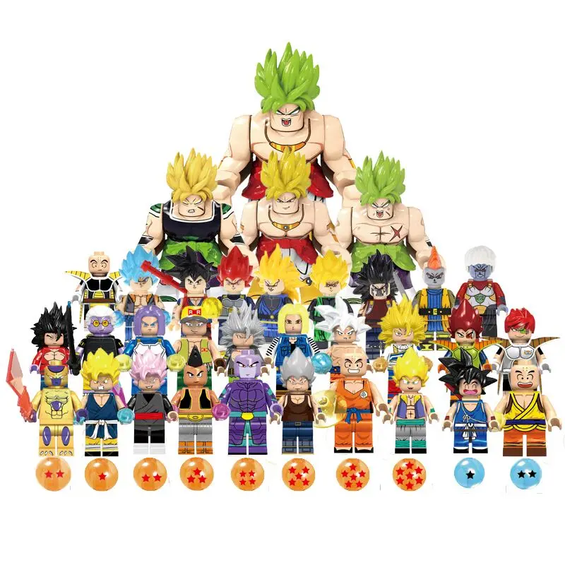 

Legoing Dragon Balls Building Blocks Ball Z Son Goku Vegeta Vegetto Gogeta Kanba Tapion Mira Figures Bricks toys for children
