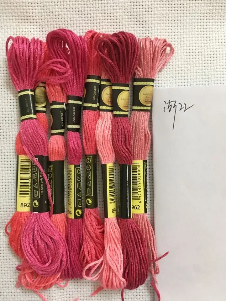 Cross Stitch Cotton Embroidery Thread Floss Sewing Skeins Craft 8 Cross Stitch embroidery thread