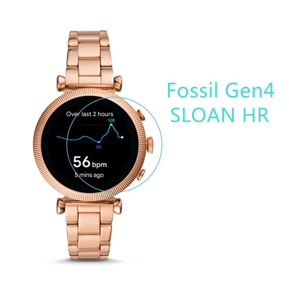 5pcs Tempered Glass For Fossil Sloan HR 