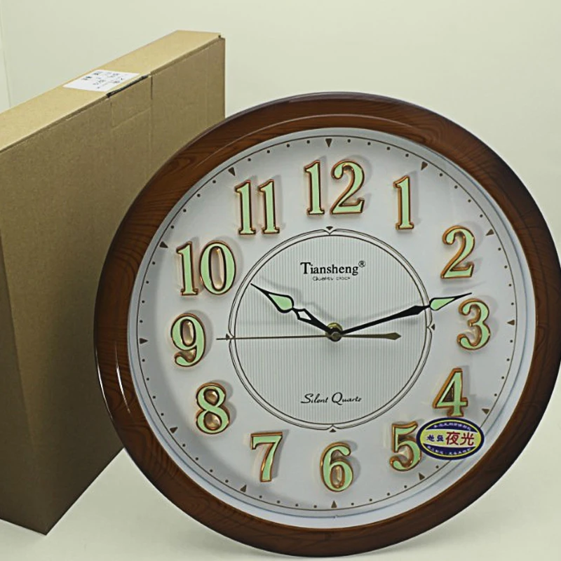 

digital wall clock night clocks numbers luminous modern design times hours quartz quiet mute clock