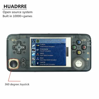 

HUADRRE Retro Game Console Double system Built in 30+ Emulators 3.0inch IPS Screen Portable Handheld Game Player