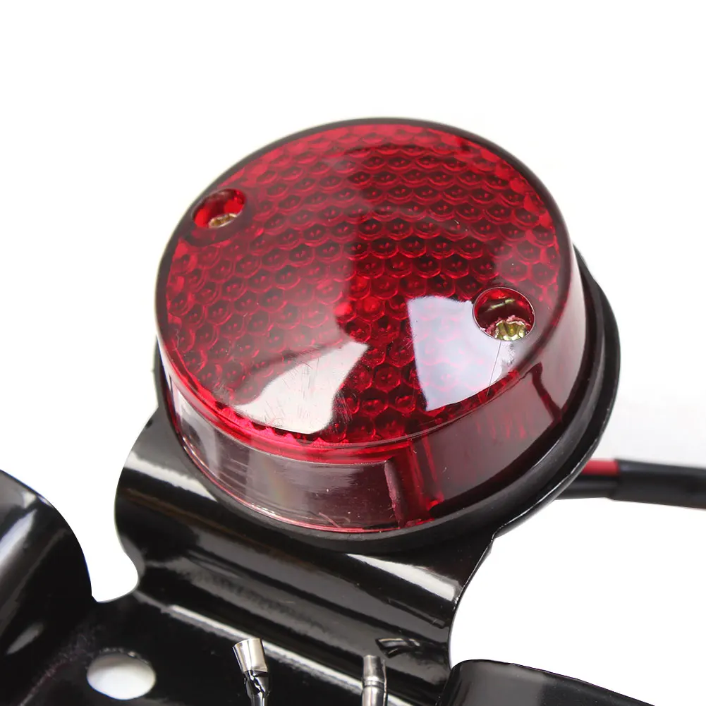 2V 40cm ABS Motorcycle Rear license Plate Brake Tail Light For Chopper Custom Bobber Cafe Racer 883