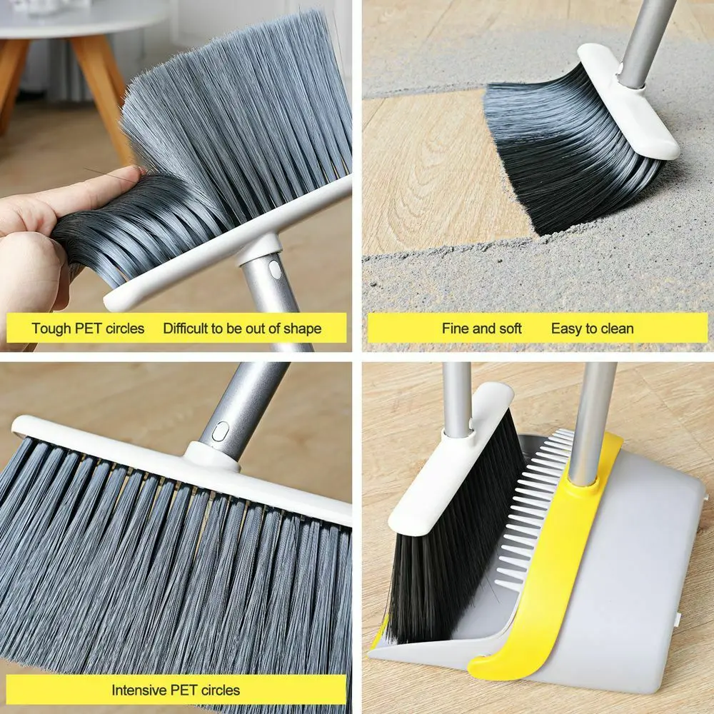 Scopa Resistente Eyliden Con Manico Lungo - Setole Dure Per Esterni E Interni, Angolo 45° - Foto 2