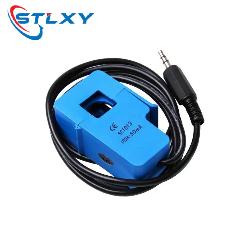 Stlxy SCT013 SCT-013-000 비침습형 AC 전류 센서 5A 10A 15A 20A 30A 50A 60A 분할 코어 전류 변환기
