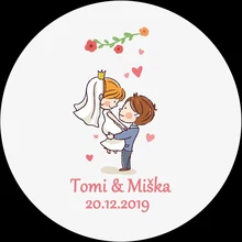 100 шт на заказ свадебные наклейки конфеты коробки для подарков ручной работы Подарочная бирка белый фон этикетки наклейки для конвертов