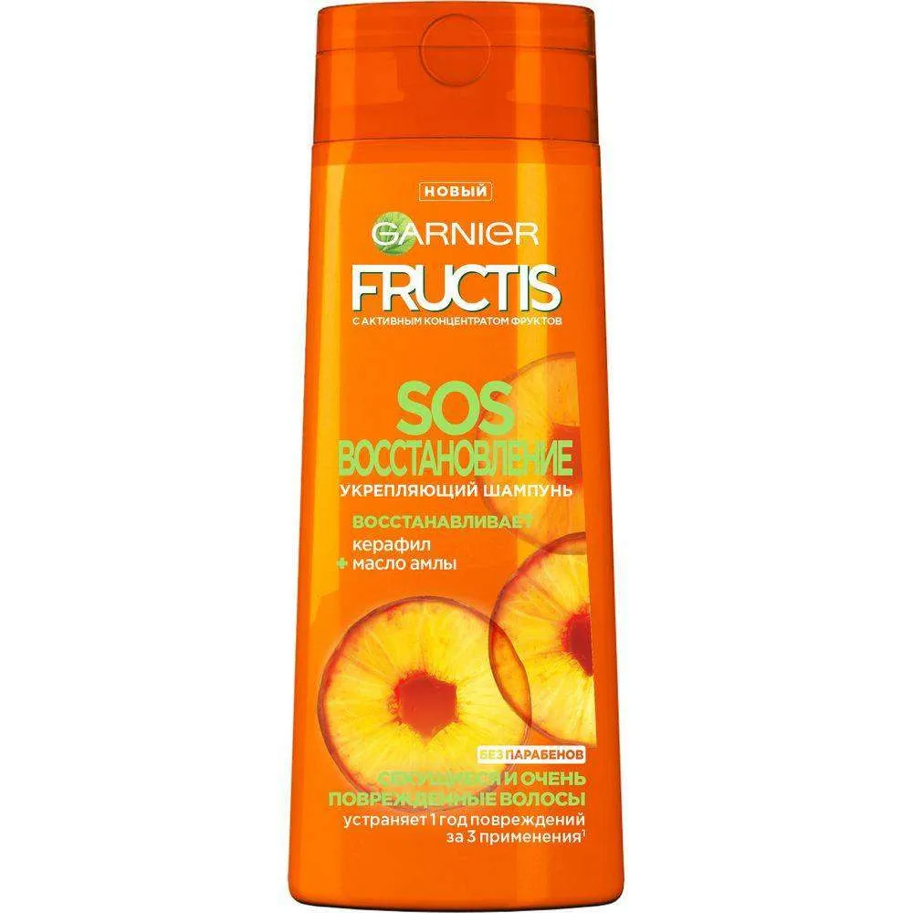 Шампунь для поврежденных волос «SOS Восстановление» Fructis Garnier, 400 мл