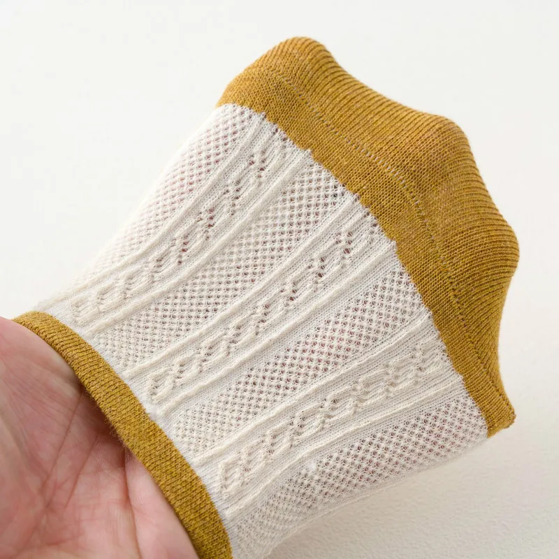 Fast Shipping 2020 New Arrival 5 Pairs Slipper Invisible Patchwork Women's Short Socks Cotton No Show Socks For Women