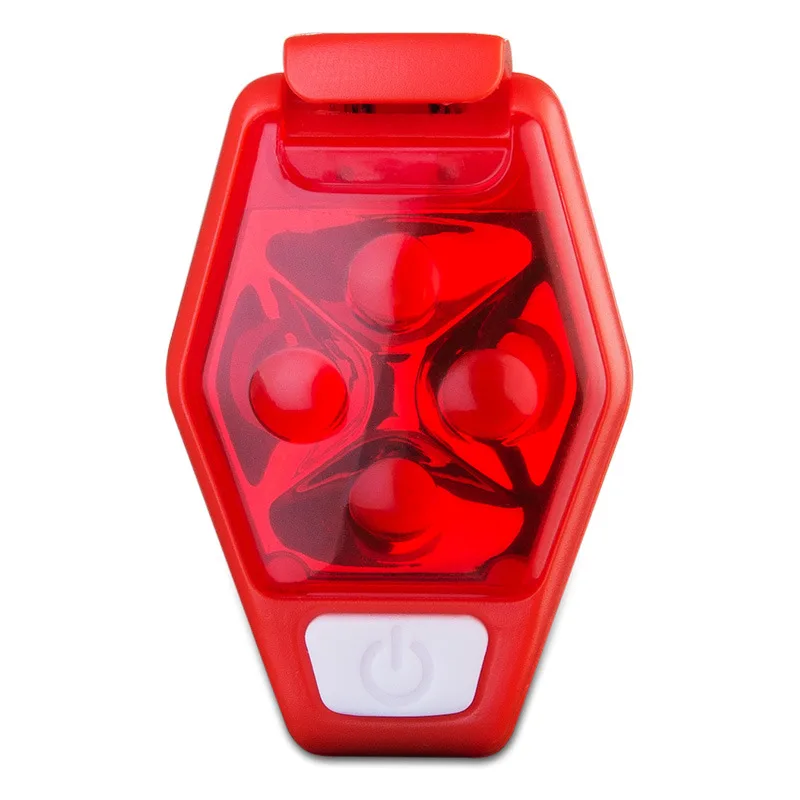 AONIJIE IPX4 Водонепроницаемая Ночная Беговая светодиодная предохранительная лампа с зажимом стробоскоп для бегуна бегущего ошейника собаки велосипедного наездника - Цвет: Red