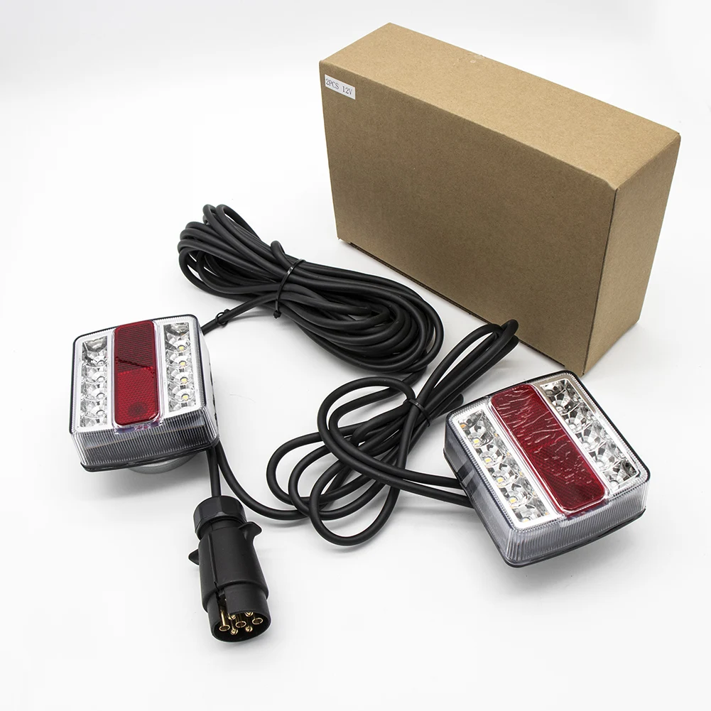 

Universal DC12V Waterproof & Submersible Left & Right LED Trailer Lights Car Taillight Side Light Stop Indicator Tail License P