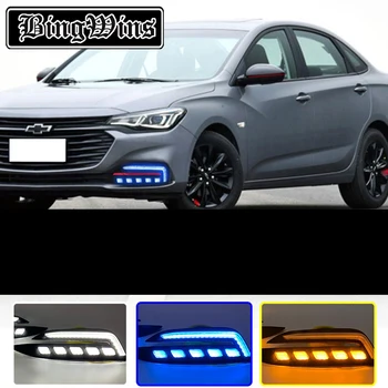 

Car styling For Chevrolet Cruze 2019 front fog lamp modified LED daytime running lamp front bar lamp added with three colors