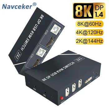 2021 najlepszy przełącznik 8K KVM DP podwójny Monitor 2 w 1 wyjście Displayport przełącznik KVM 2 Port 4K 60Hz przełącznik KVM udostępnij drukarkę klawiatura mysz tanie i dobre opinie Navceker HDMI Złącze DisplayPort (DP) Mężczyzna Mężczyzna Rohs ZY-DK108 CN (pochodzenie) Kable DP Mini DP DisplayPort 1 4