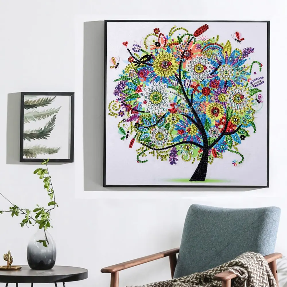 

5D DIY Diamond Painting Four Seasons Tree Special Shiny Diamond Embroidery Mosaic Sticker Cross Embroidery Decoration