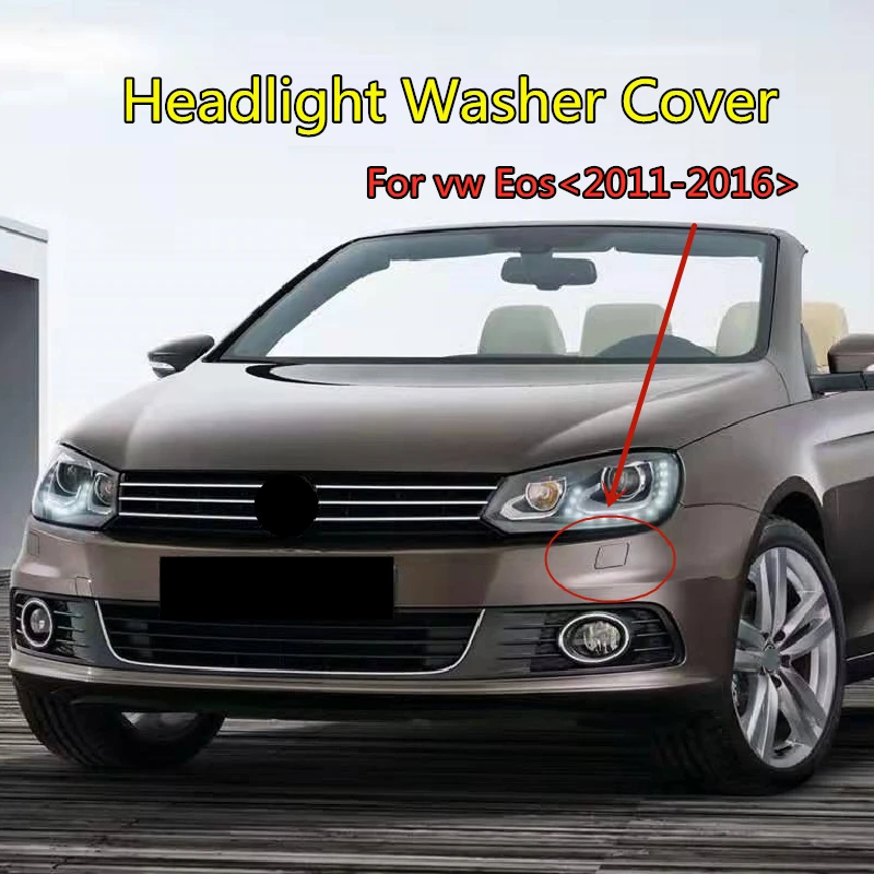 Headlight Washer Cover Compatible with Volkswagen TOUAREG 2008-2010 LH Primed 