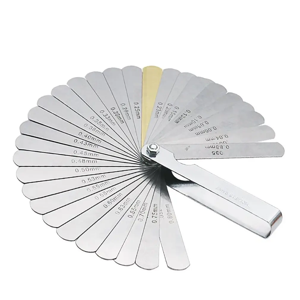 32PCS Blades Universal Thickness Gage Set Metric Guage Stainless Steel Feeler Gauges High Accuracy Gap Measuring Tool | Инструменты
