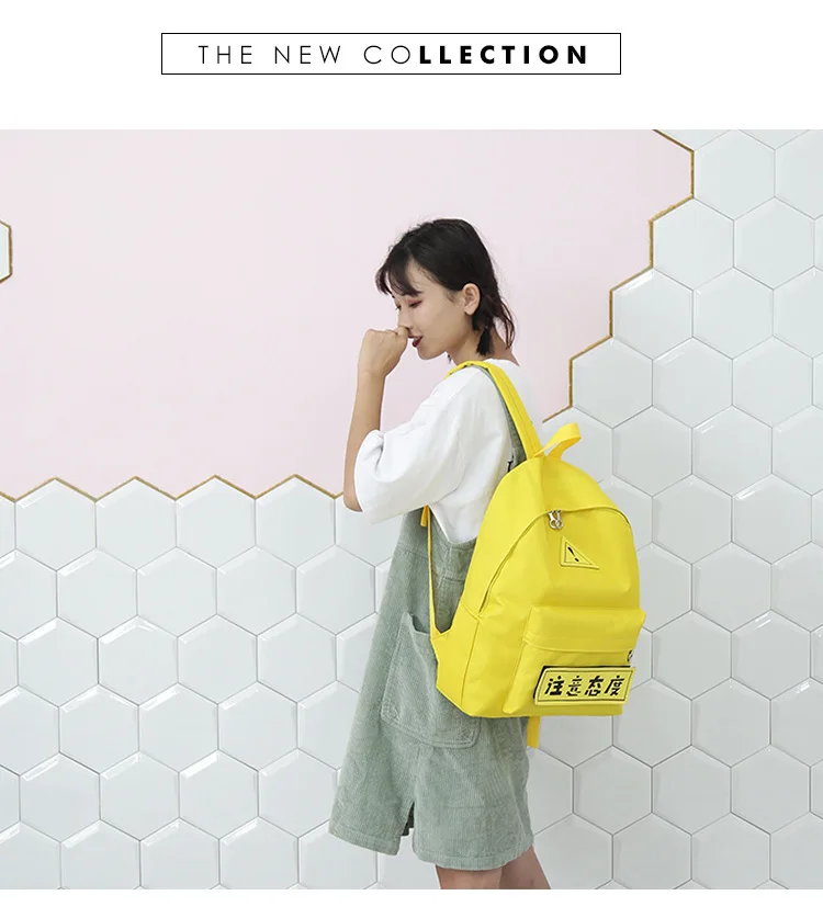 Currently Available Wholesale Canvas Students Backpack Outdoor Large-Volume Backpack Korean-style Schoolbag a Generation of Fat