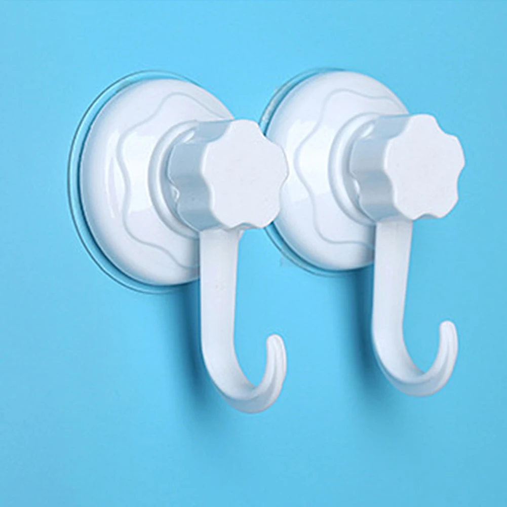 360 Degrees Seamless Removable Bathroom Kitchen Wall Strong Suction Cup Hook Hanger Door back storage Vacuum Sucker