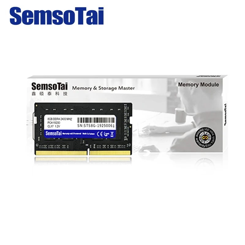 SemsoTai ram ddr4 4gb 8gb 16gb 2400mhz 2666MHz CL = 17 brandwidth PC4-19200 288pin Dimm 1,2 V пожизненная гарантия memoria ram ноутбук