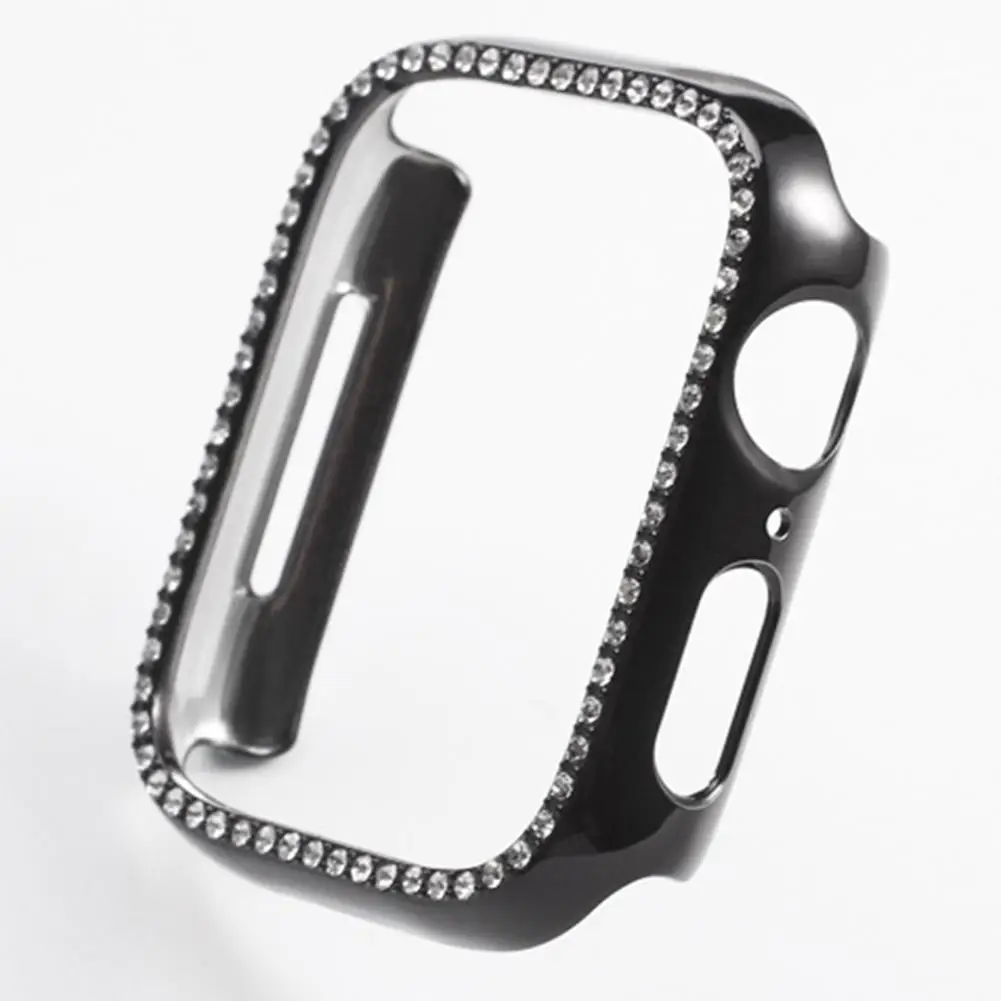 Шикарный чехол-бампер с алмазами для IWatch 4 3 2 PC чехол для часов для Apple Watch 4 3 2 38 мм 42 мм 40 мм 44 мм защитные чехлы