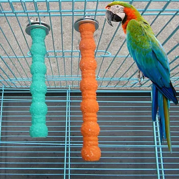 

Parrot Toy Grinding Claw Stick Scrub Stand Bar Cage Paw Perches Stand Platform Paw Grinding Bites Toy For Pet Birds Accessories
