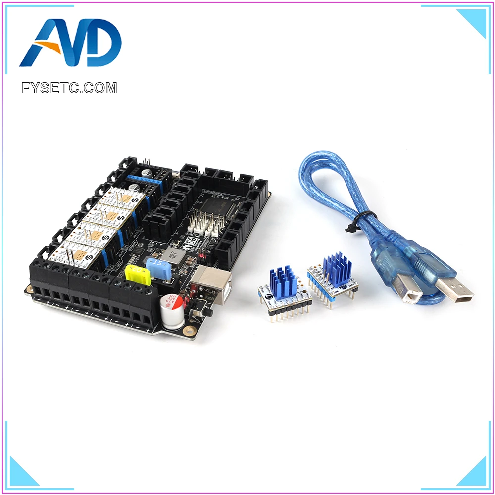 S6 V1.2 плата 32 битная управления с 6 шт. TMC S2225 TMC2225 для Uart Flying Wire MX соединитель VS F6 V1.3 SKR
