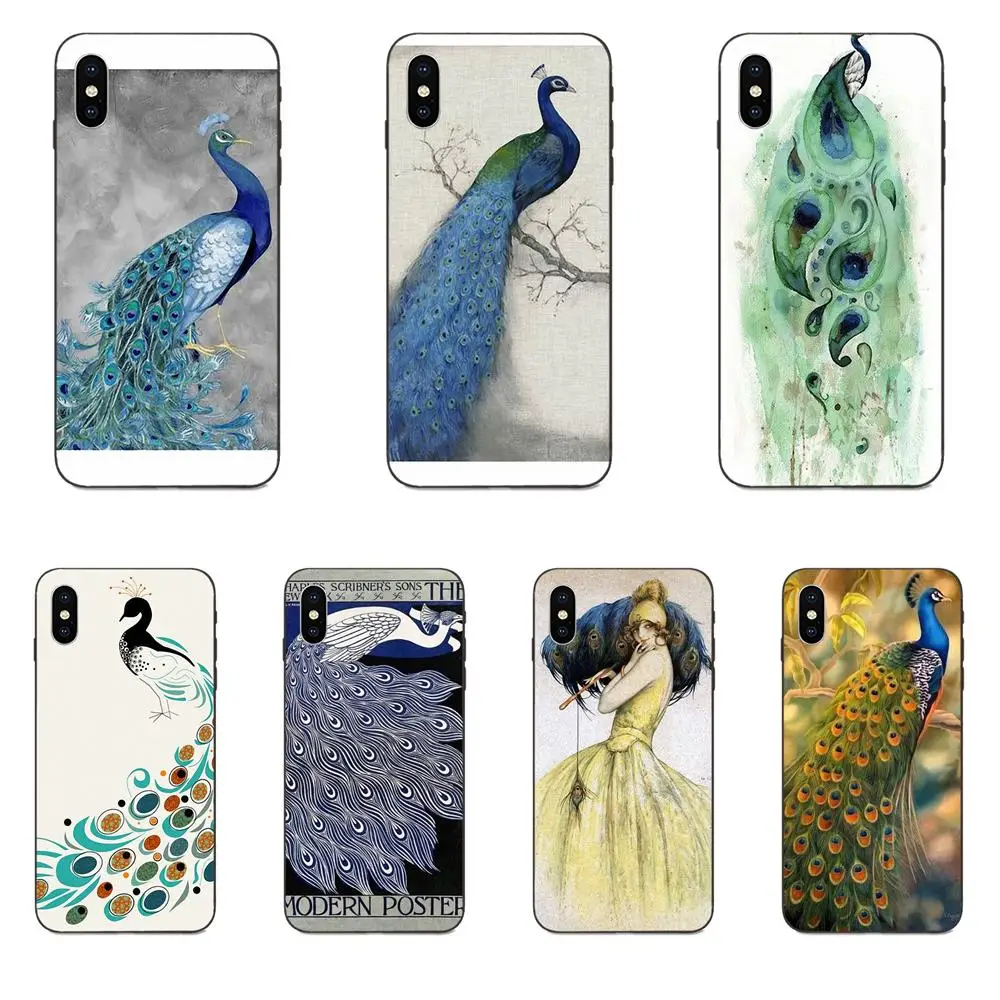 Peacock Framed Art For Huawei Honor Enjoy Mate Note 6s 8 9 10 20 P20 P30 Lite Play Pro P smart Hot Selling Fashion | Мобильные