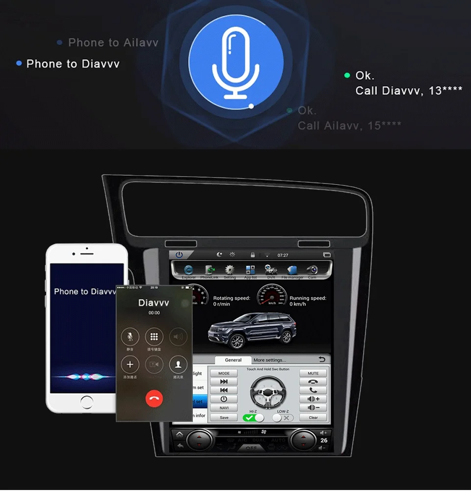 Top Touch Screen Auto Radio Tourist Navigator GPS Truck Navitel Car Stereo with Display Headunit Video Player for Volkswagen Golf 7 4
