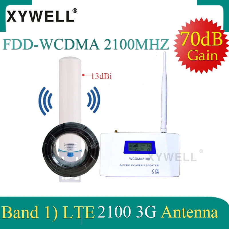 Gsm усилитель 3G репитер 2100 МГц gsm сигнала UMTS WCDMA Band1 мобильный телефон с 4G