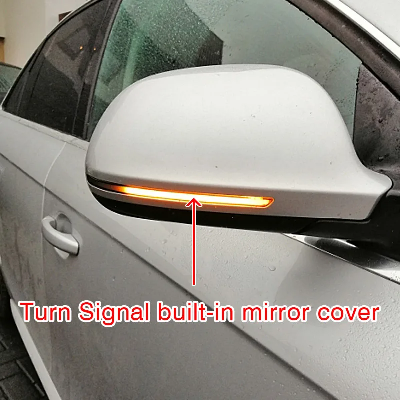 Динамический мигалка зеркальный светильник для Audi A3 8P A4 A5 B8 Q3 A6 C6 4F S6 светодиодный поворотник боковой индикатор SQ3 A8 D3 8K из нержавеющей стали - Испускаемый цвет: B8