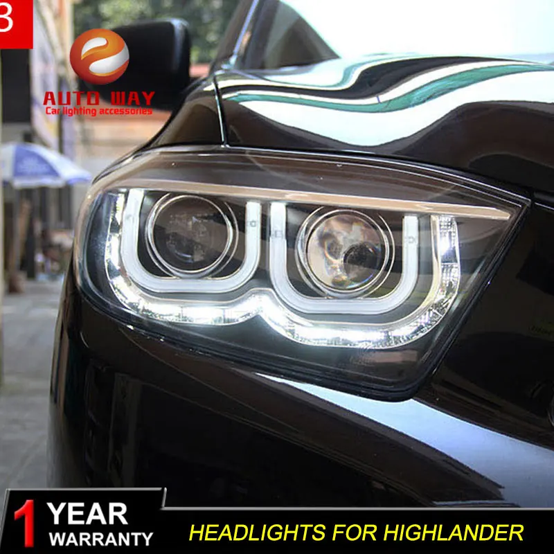 Чехол для автомобильного стайлинга фары Toyota Highlander 2009 2011 highlander светодиодные HID LED