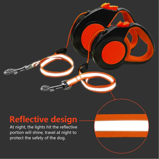 Retractable Dog Leash Automatic Extending Nylon Puppy Pet Dog Leashes Lead Dog Walking Running Leash Traction Rope 3m 5m 8m 2