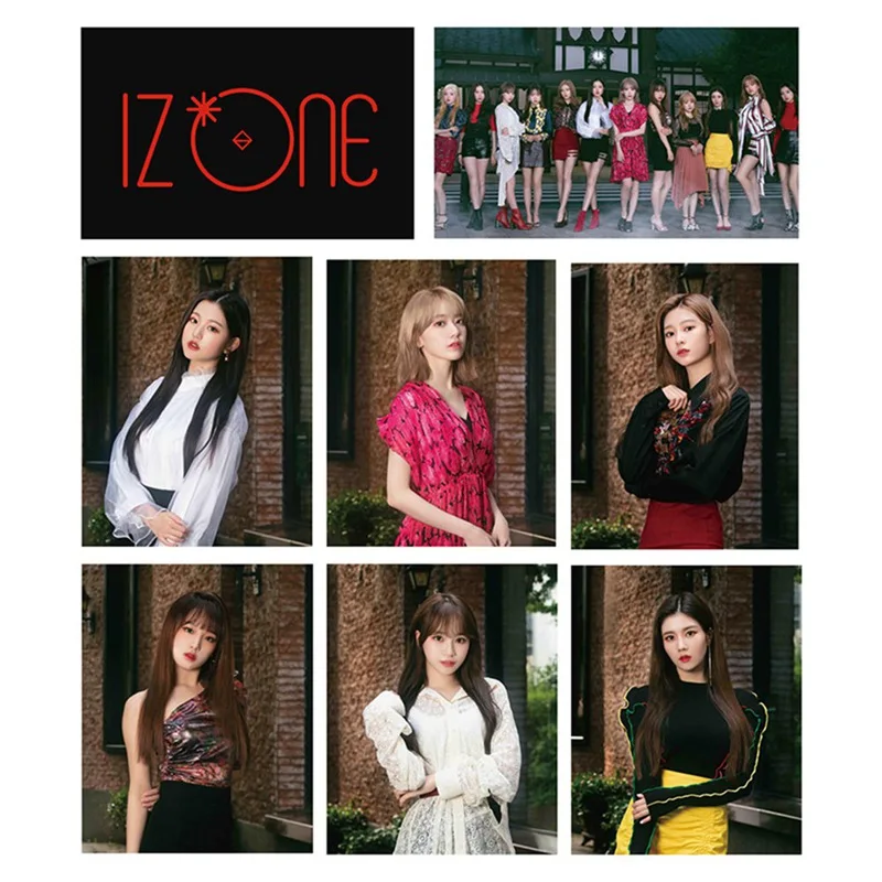 14 шт./компл. IZ* ONE IZONE мини-альбом Buenos Aires LOMO карты набор фото карты ПВХ карты с кристаллами наклейки для автобусной студенческой карты