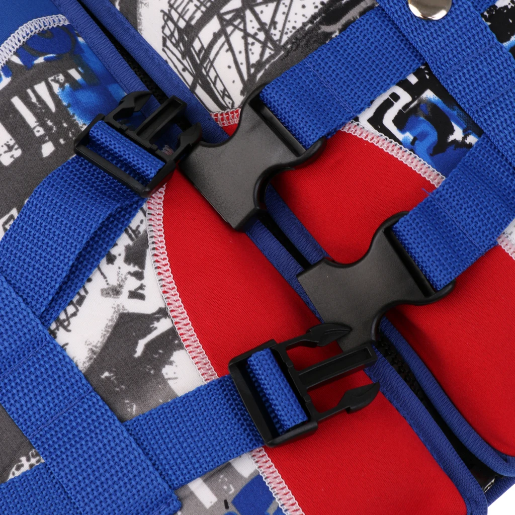 Pink/Blue 33-55lbs Weight Kids Buoyancy Life Jackets Vest with Whistle & Reflective Strip for Water Sports Swimming Boating