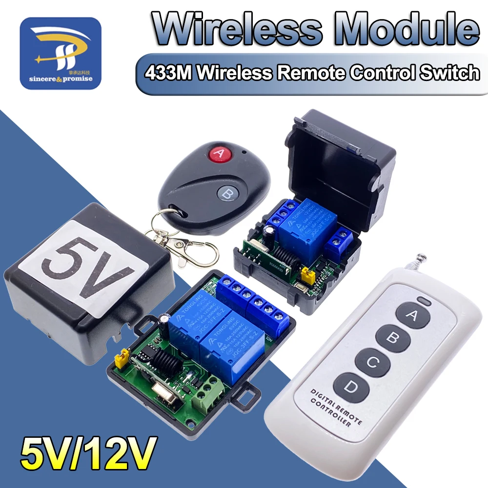 433MhzRFRemoteControlWirelessSwitchDC5V12V1CH2WayRelayReceiverand2CH.jpg