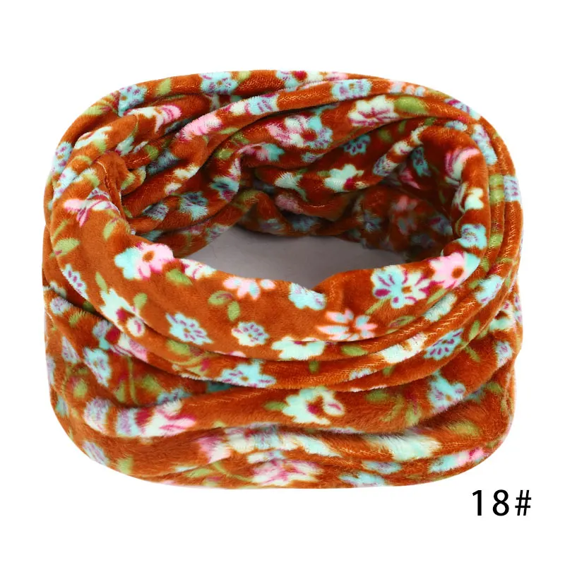 Модный женский клетчатый шарф женский осенне-зимний теплый шарф Леопардовый полосатый бархатный хлопковый шарф элегантный женский шарф - Цвет: 18
