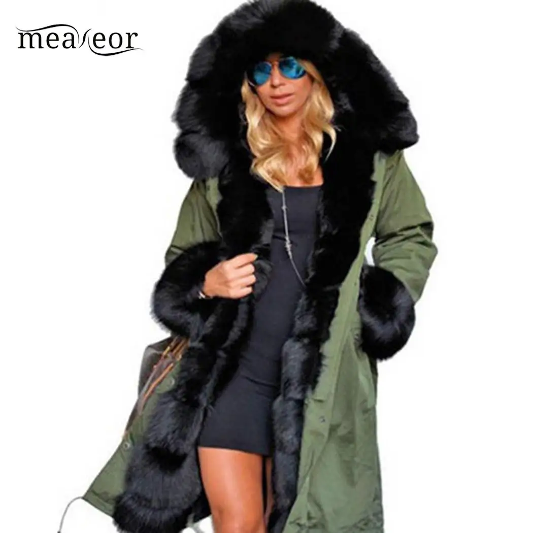 Женское пальто, повседневное, с капюшоном, с длинным рукавом, искусственный мех, пэчворк, с карманами, зимняя верхняя одежда, пальто