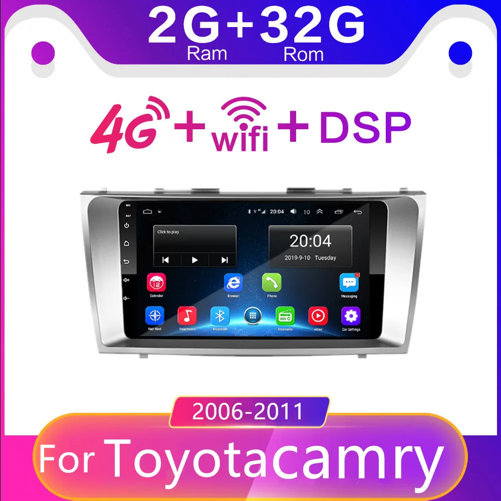 2 din Android 8 1 GO автомобильный Радио мультимедийный плеер для Toyota Camry 2006 2007 2008 2009 2010 GPS
