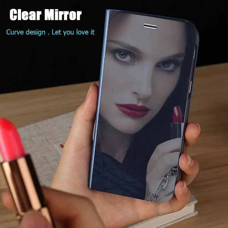 View Mirror Smart Flip Case for OPPO Realme 5 Pro A9 A5 A3 A1K Phone Leather Case for OPPO RenoZ K3 RealmeX Phone cover